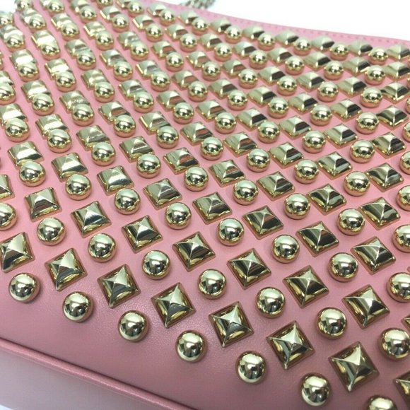 Authentic UNUSED CHRISTIAN LOUBOUTIN Trilby Large New Studs Shoulder Bag Clutch - Picture 6 of 10